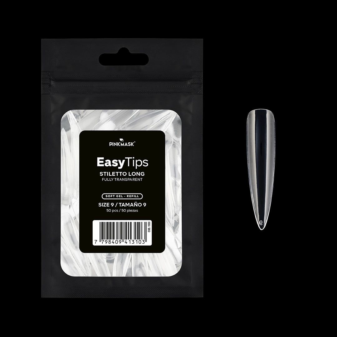 Easy Tip - Stiletto Long - Size 9 Refill
