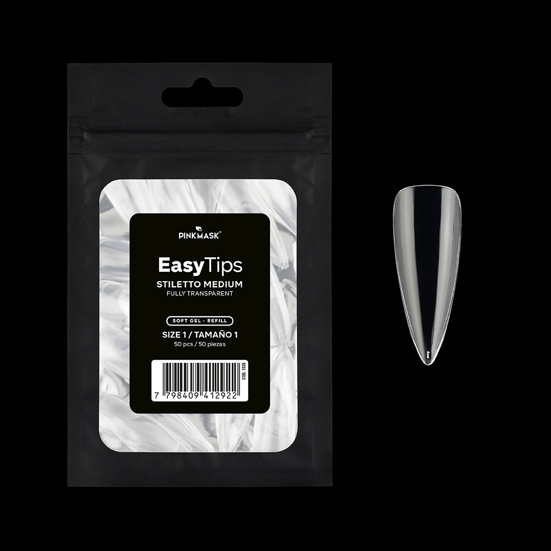 Easy Tip - Stiletto Medium - Size 1 Refill