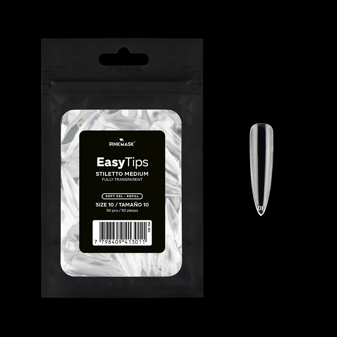 Easy Tip - Stiletto Medium - Size 10 Refill