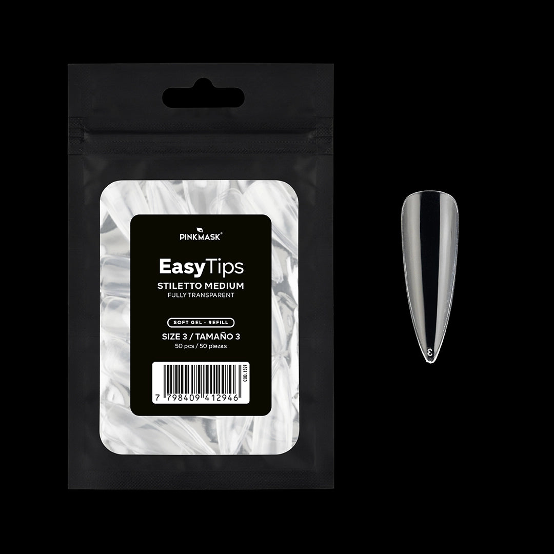 Easy Tip - Stiletto Medium - Size 3 Refill