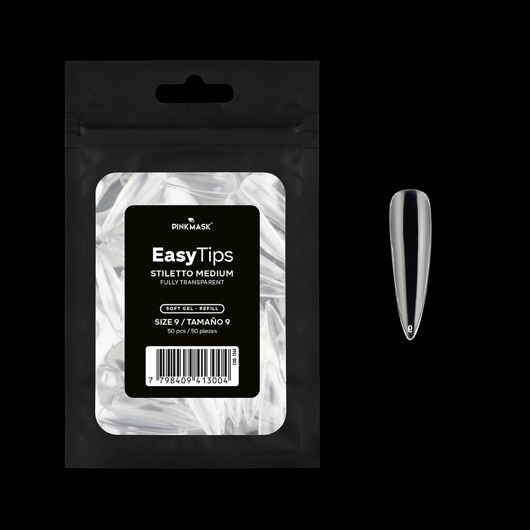 Easy Tip - Stiletto Medium - Size 9 Refill