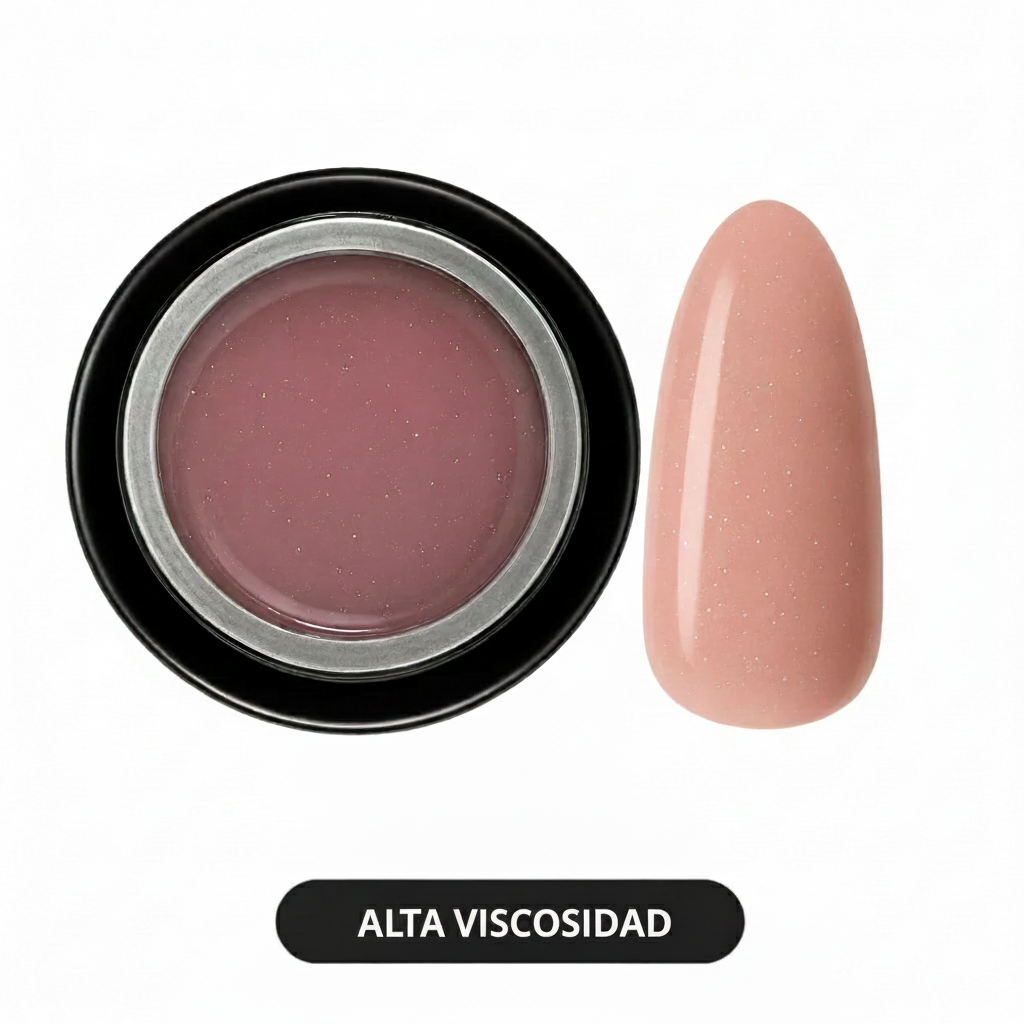 Builder Gel in a Pot - Rose quartz