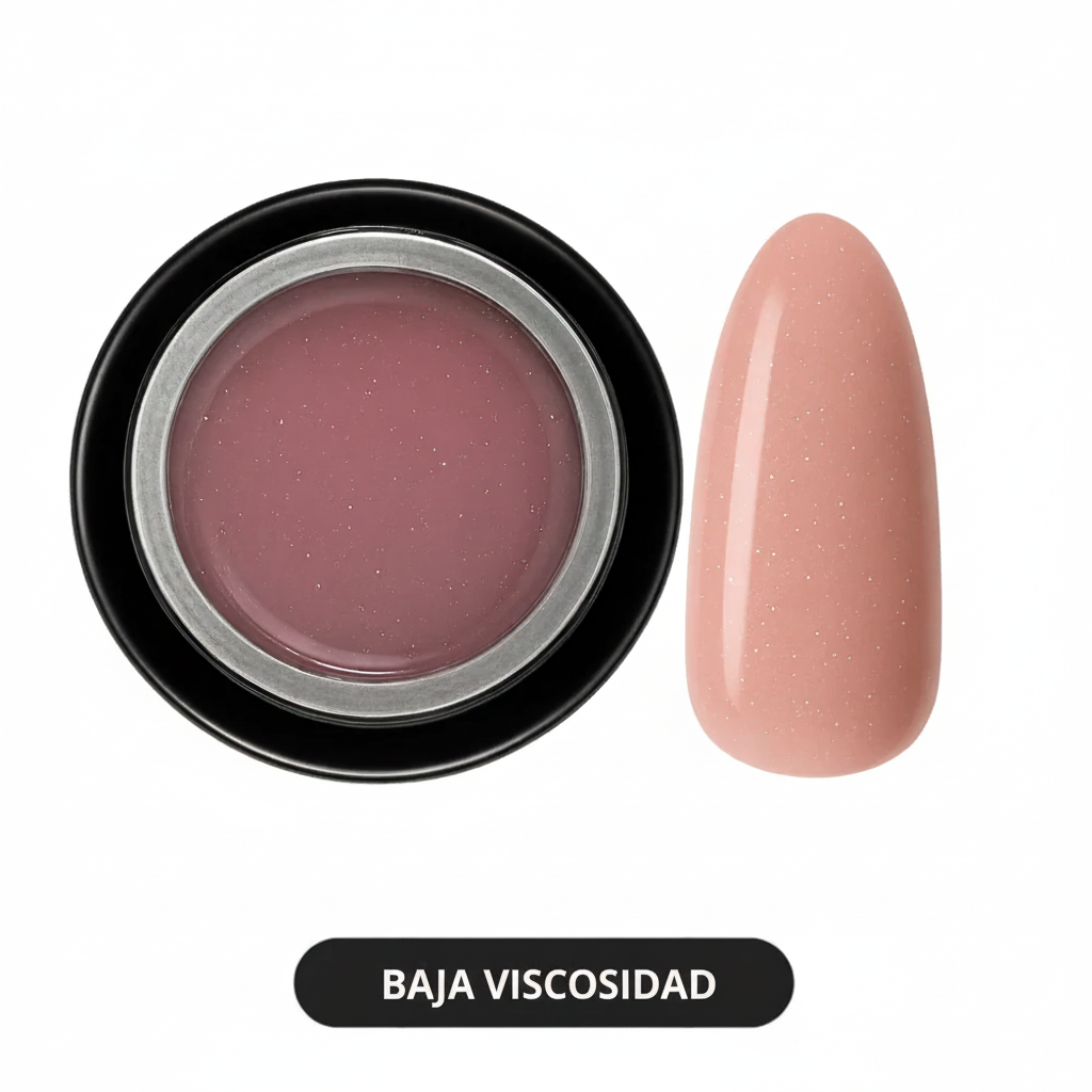 Builder Gel in a Pot - Rose quartz