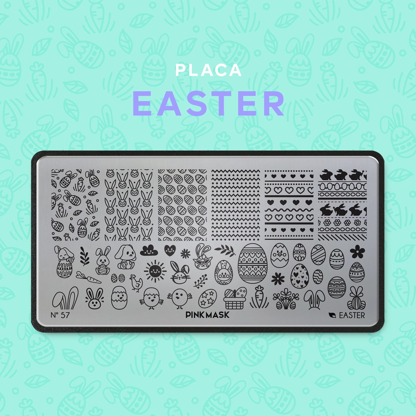 Placa de Stamping Easter #57