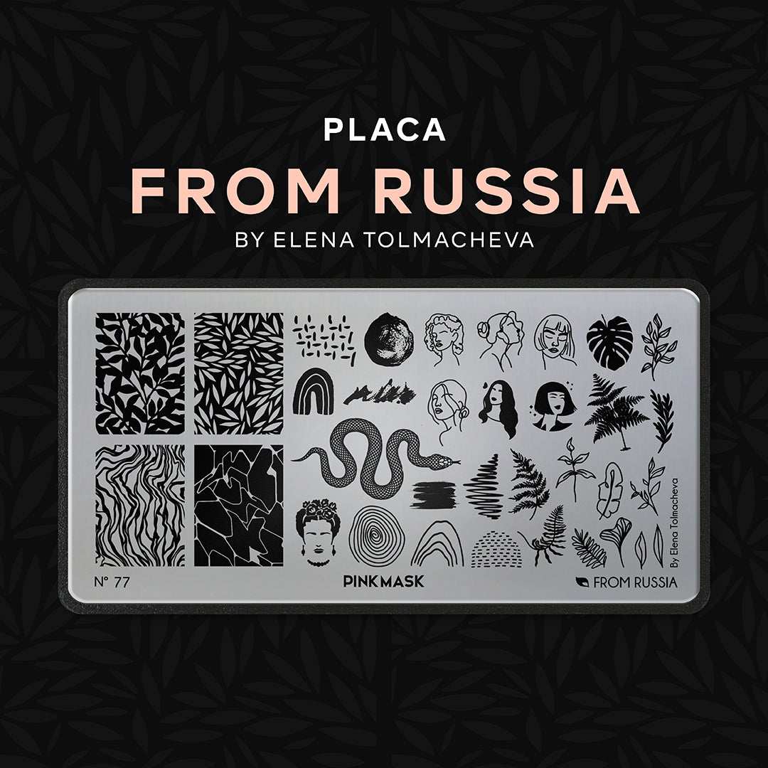 Placa de Stamping From Russia by Elena #77
