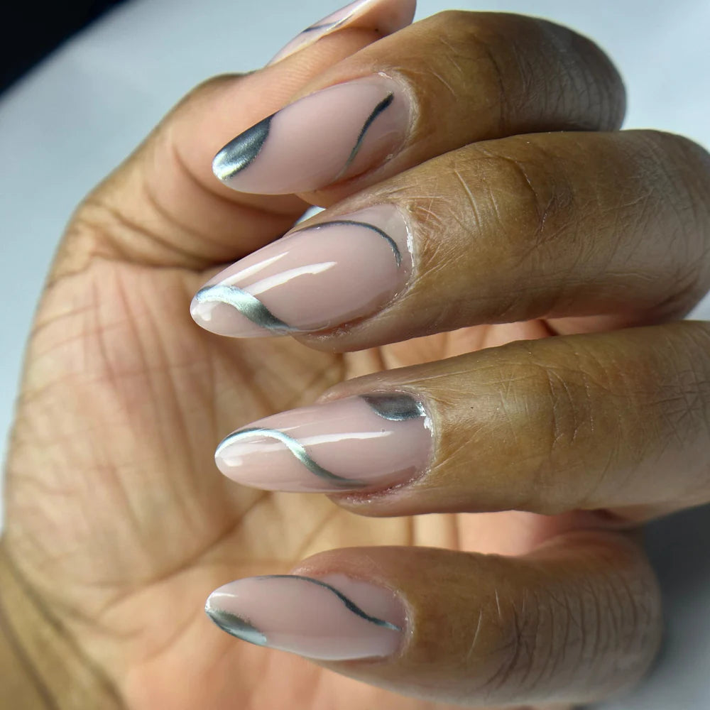 Nail Art Gel - Silver Chrome