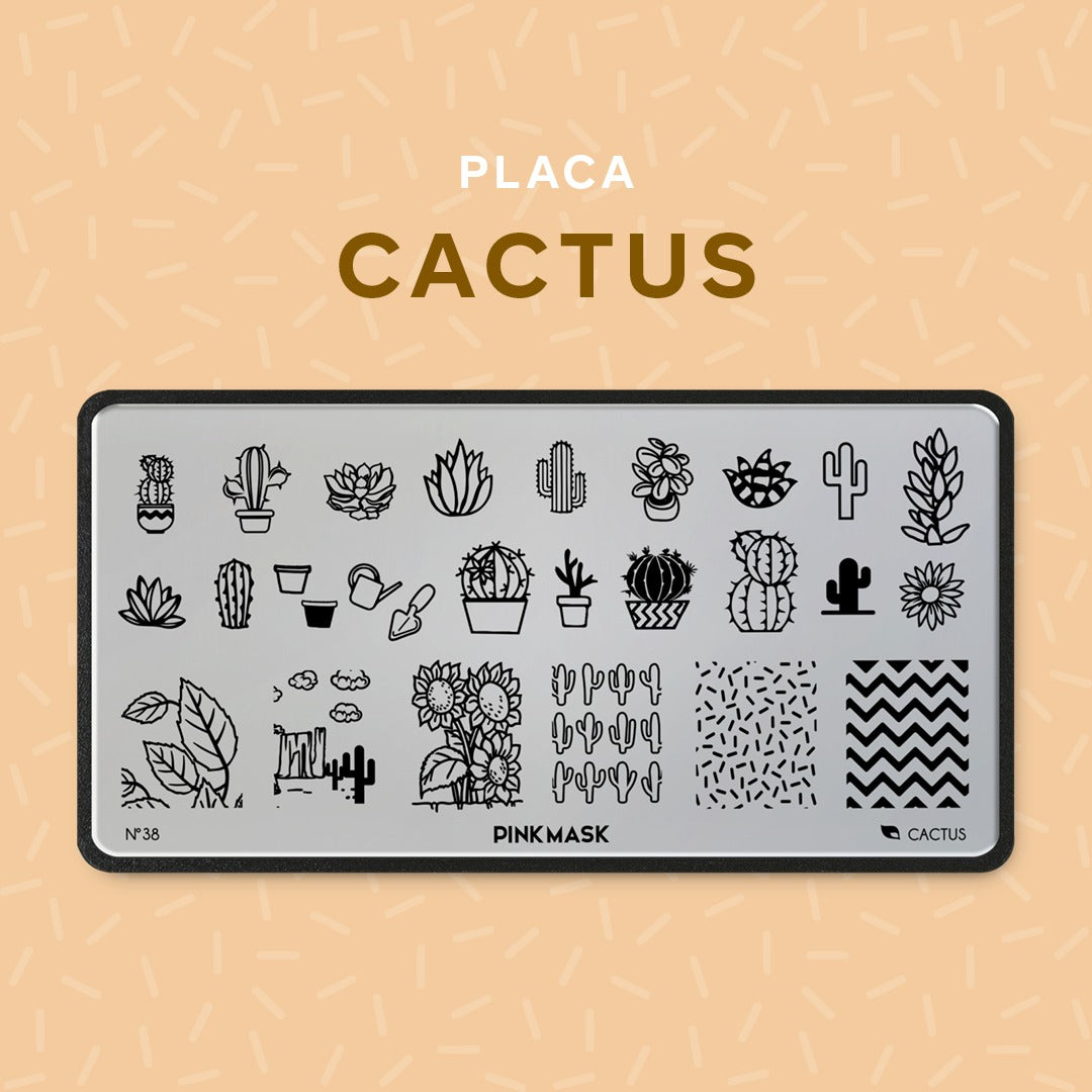 Placa de Stamping Cactus #38