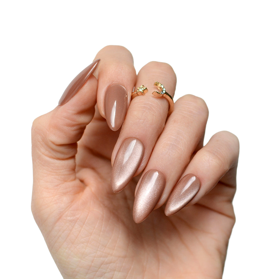 Gel Color - Peach Glow - Col. Crystal Nude Cat Eye