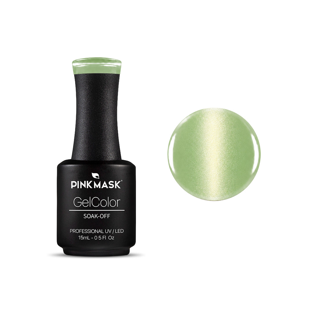 Gel Color - Pistacchio Glow - Col. Pastel Cat Eye