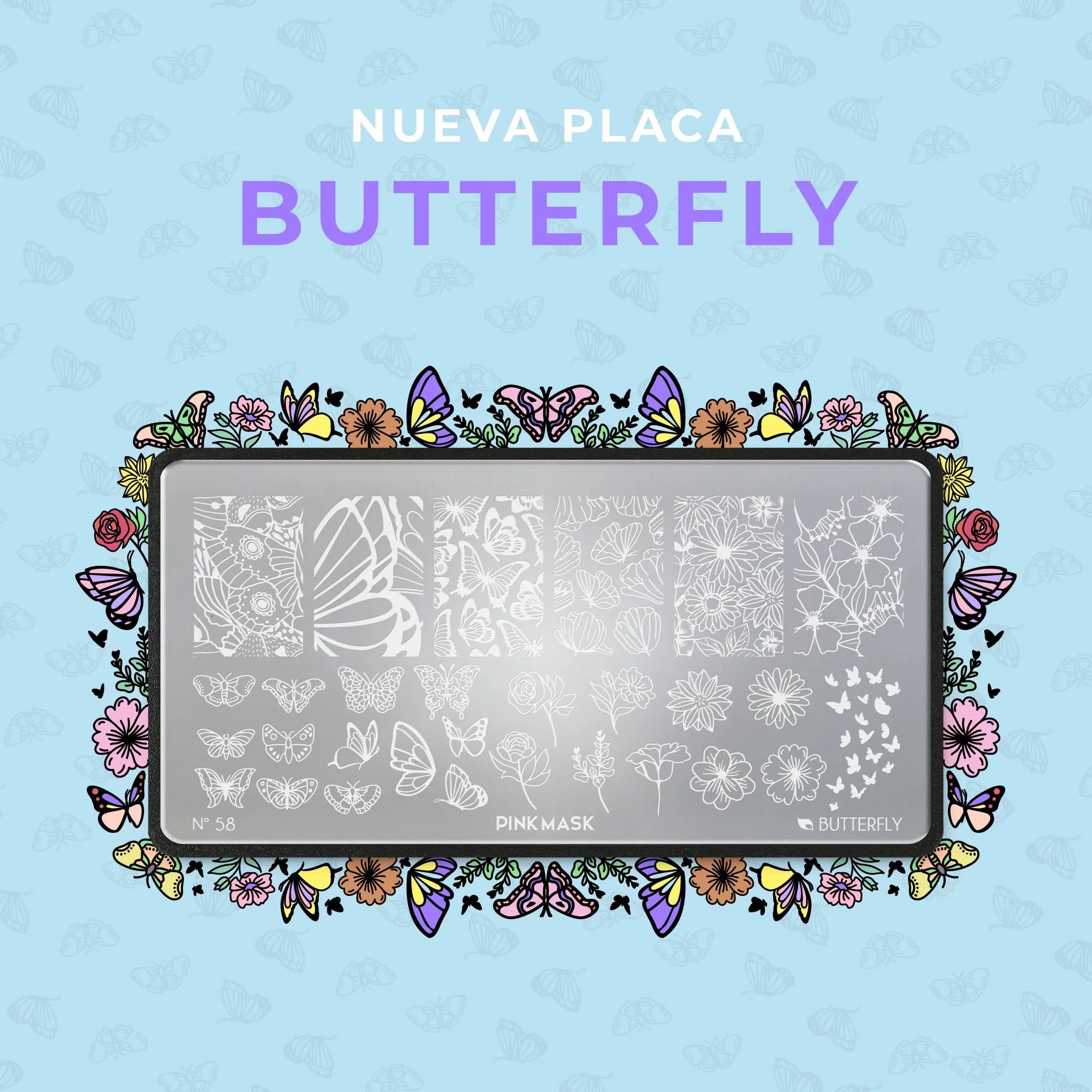 Placa de Stamping Butterfly #58