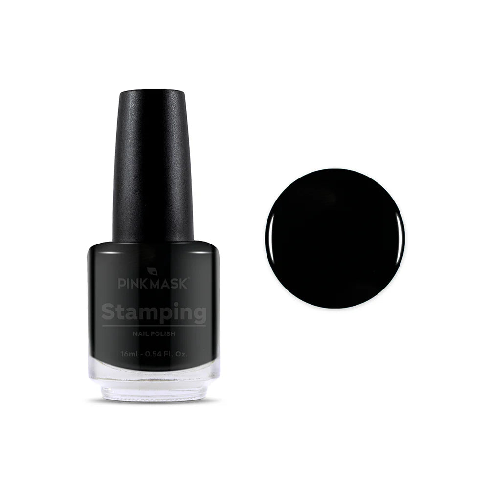 Esmalte Para Stamping Pink Mask - Negro