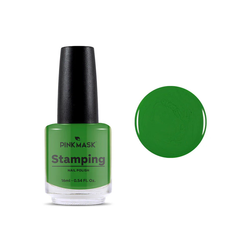 Esmalte Para Stamping Pink Mask - Verde Ingles