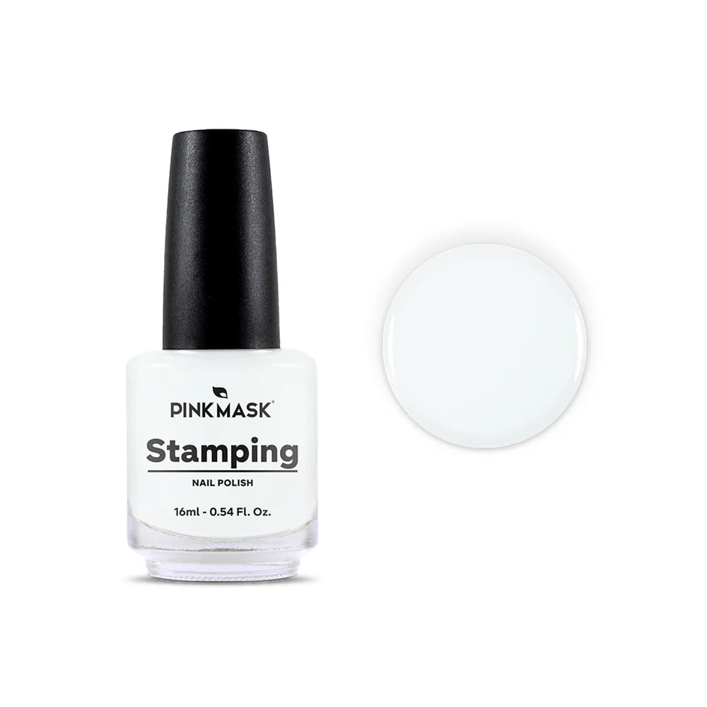 Esmalte Para Stamping Pink Mask - Blanco