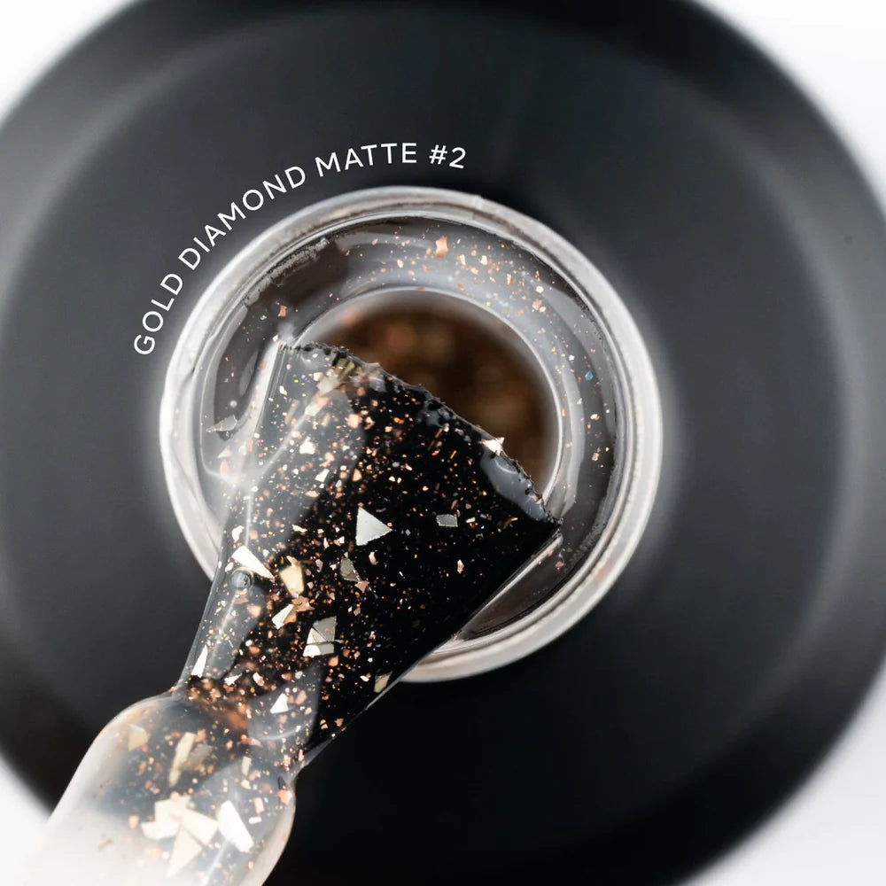 Gel Color - Top Gold Diamond Matte #2