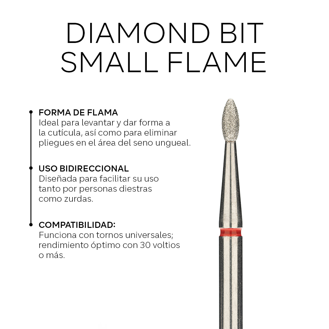 Diamond Bit-Small Flame-1.8*4.3-Red