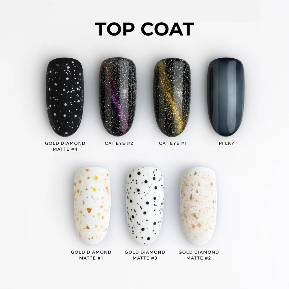 Gel Color - Top Gold Diamond Matte #3