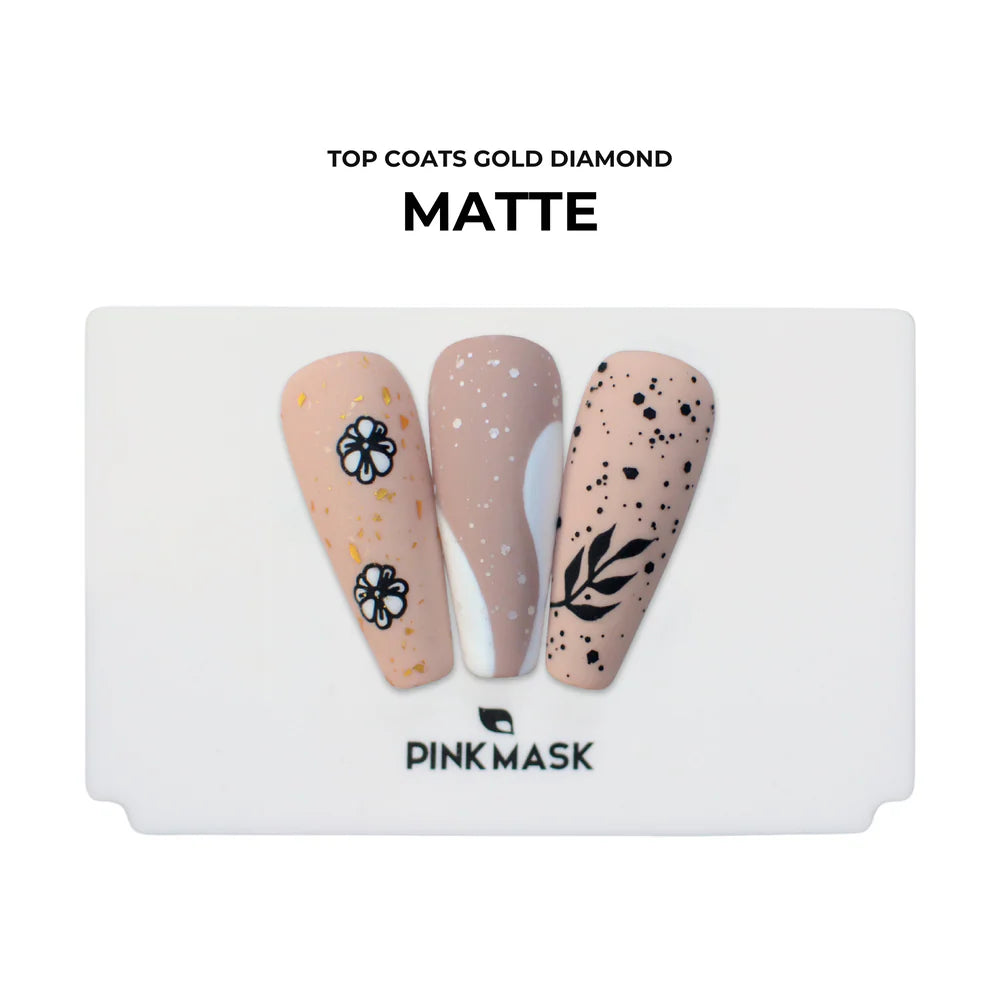 Gel Color - Top Gold Diamond Matte #3