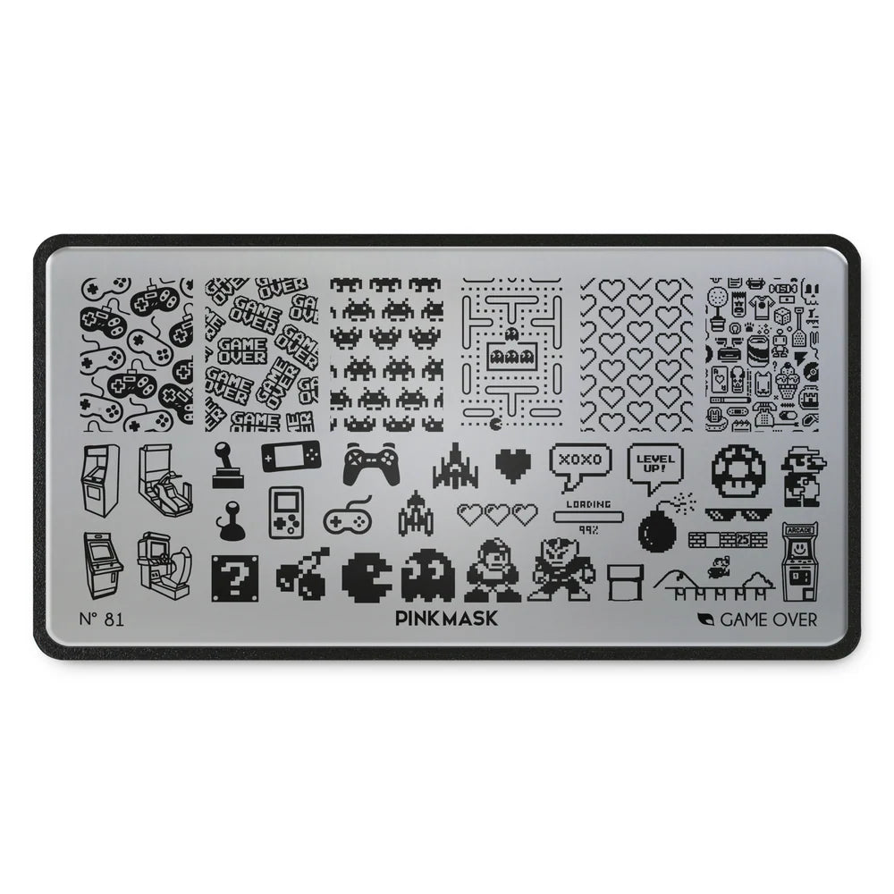 Placa de Stamping Game Over #81