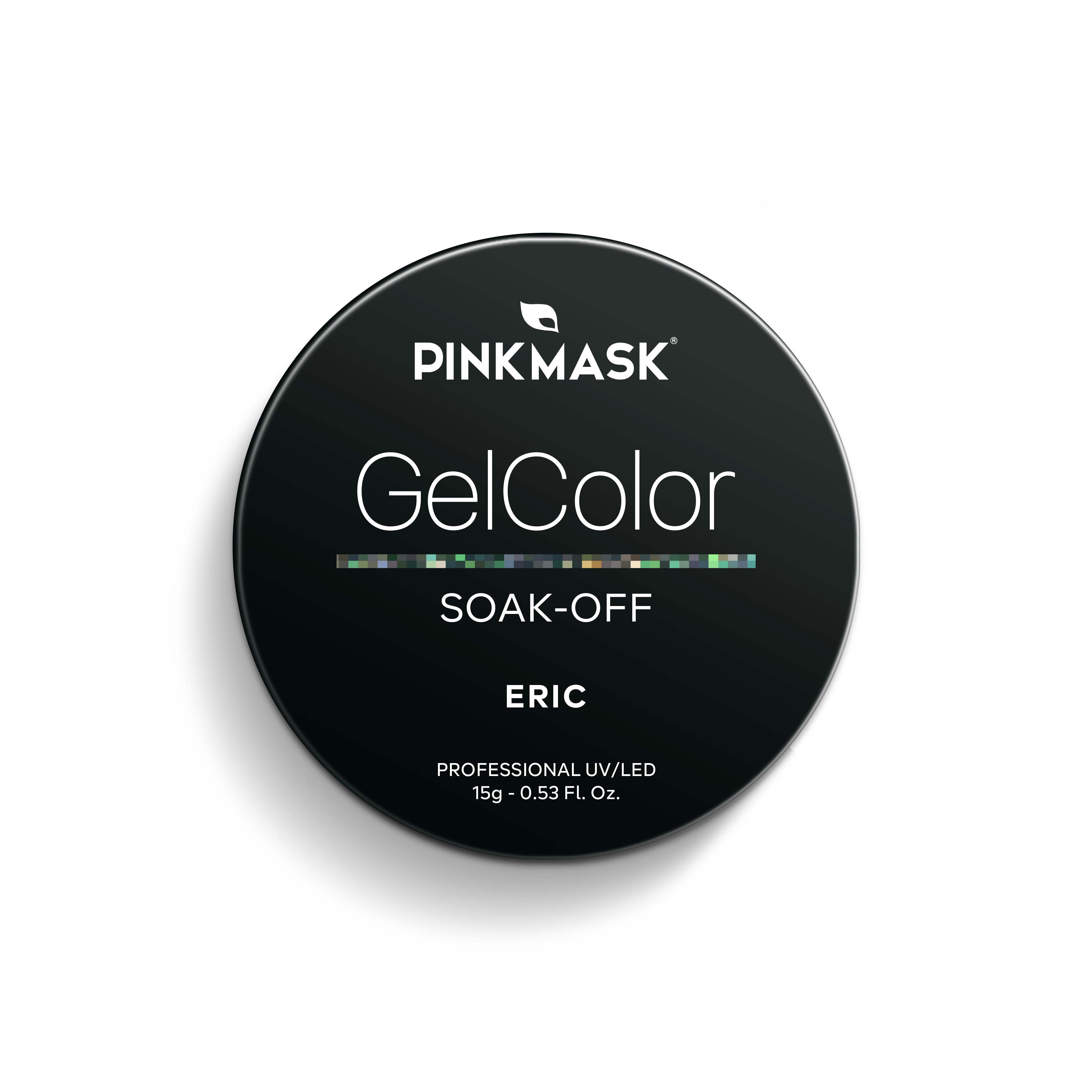 Gel de color Pink Mask Eric, color rosa brillante, en tubo con tapa, para teñir cabello de forma vibrante y duradera.