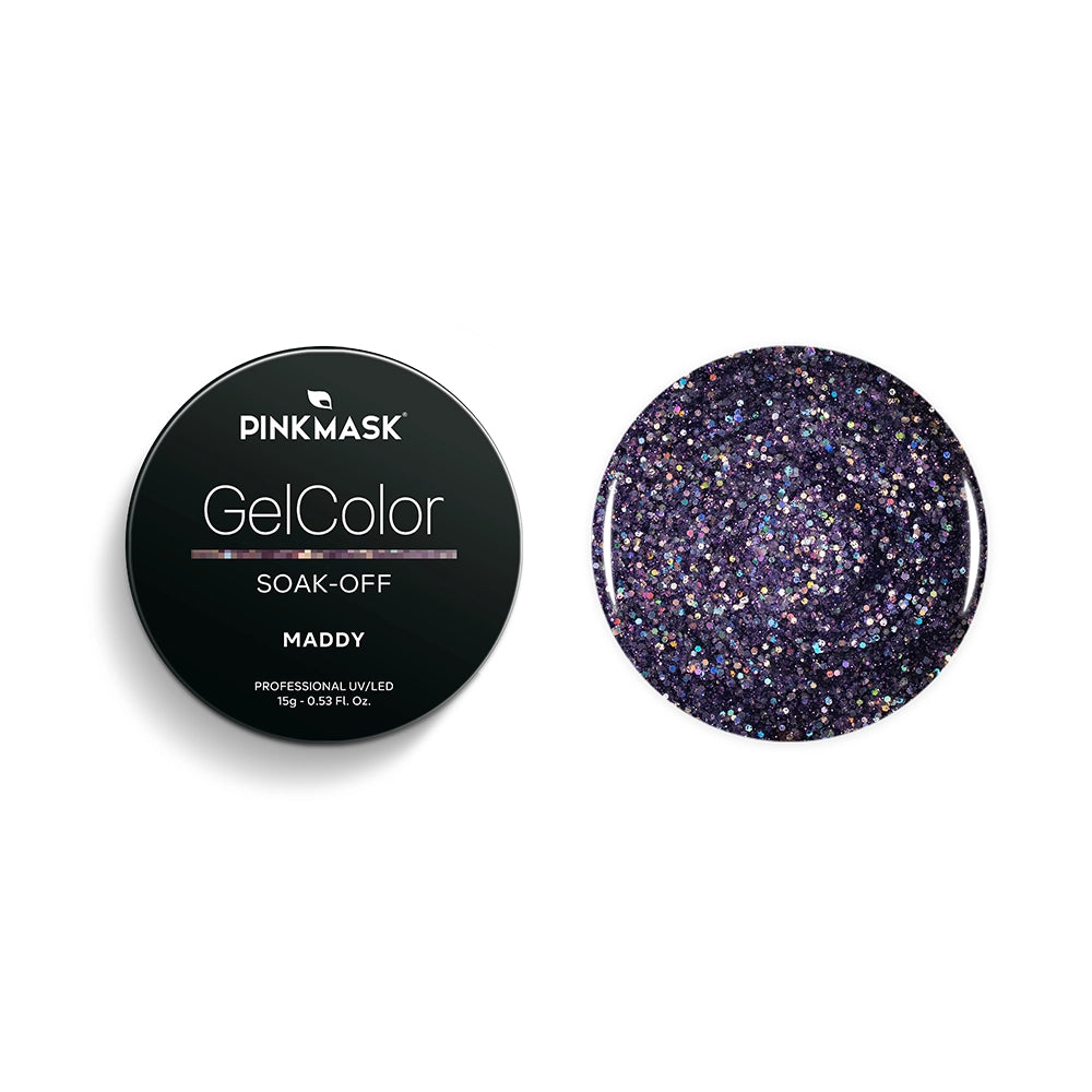Esmalte Semipermanente Glitter Violeta