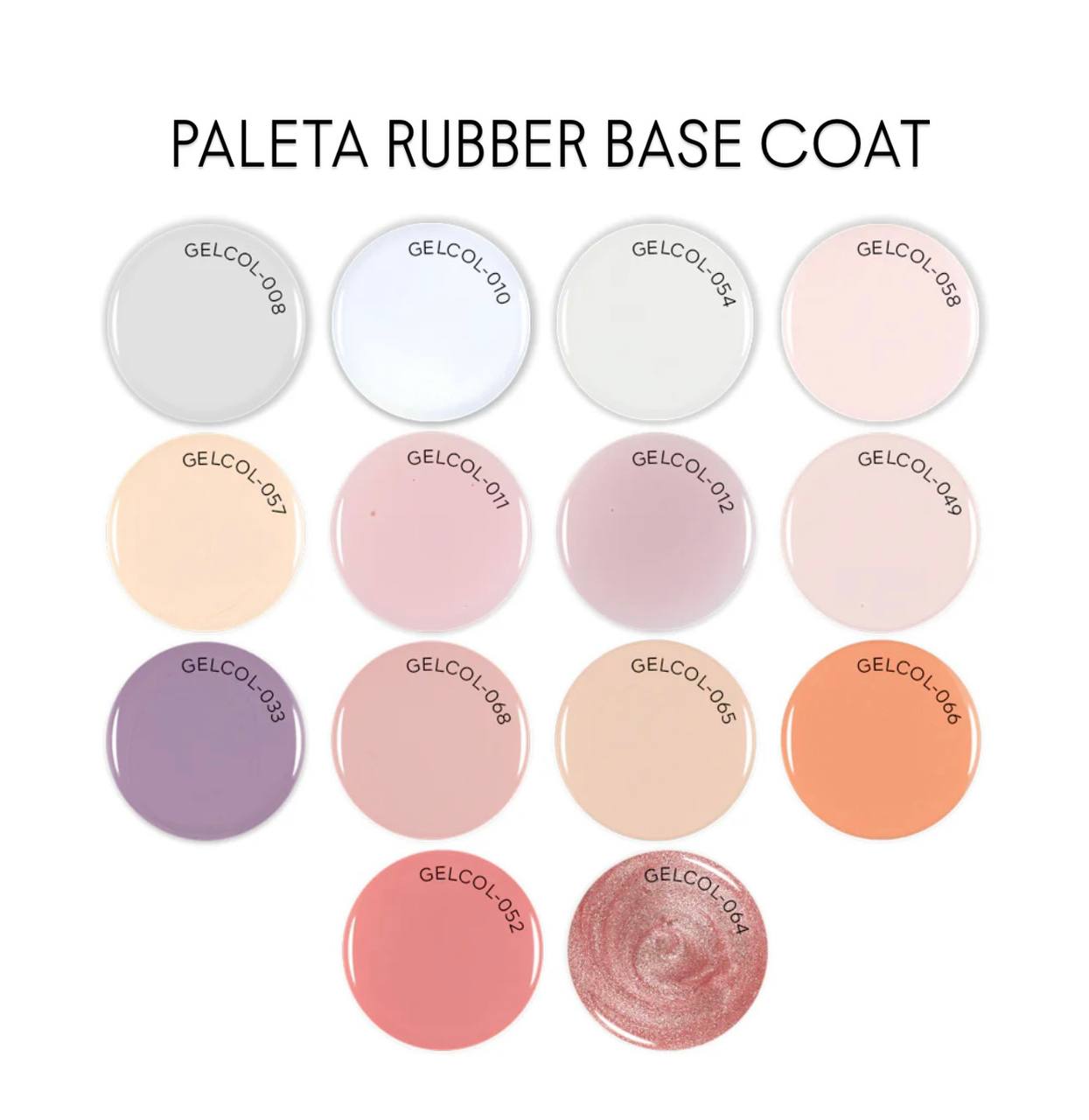 Gel Color - Rubber Base Coat - Sparkly ginger