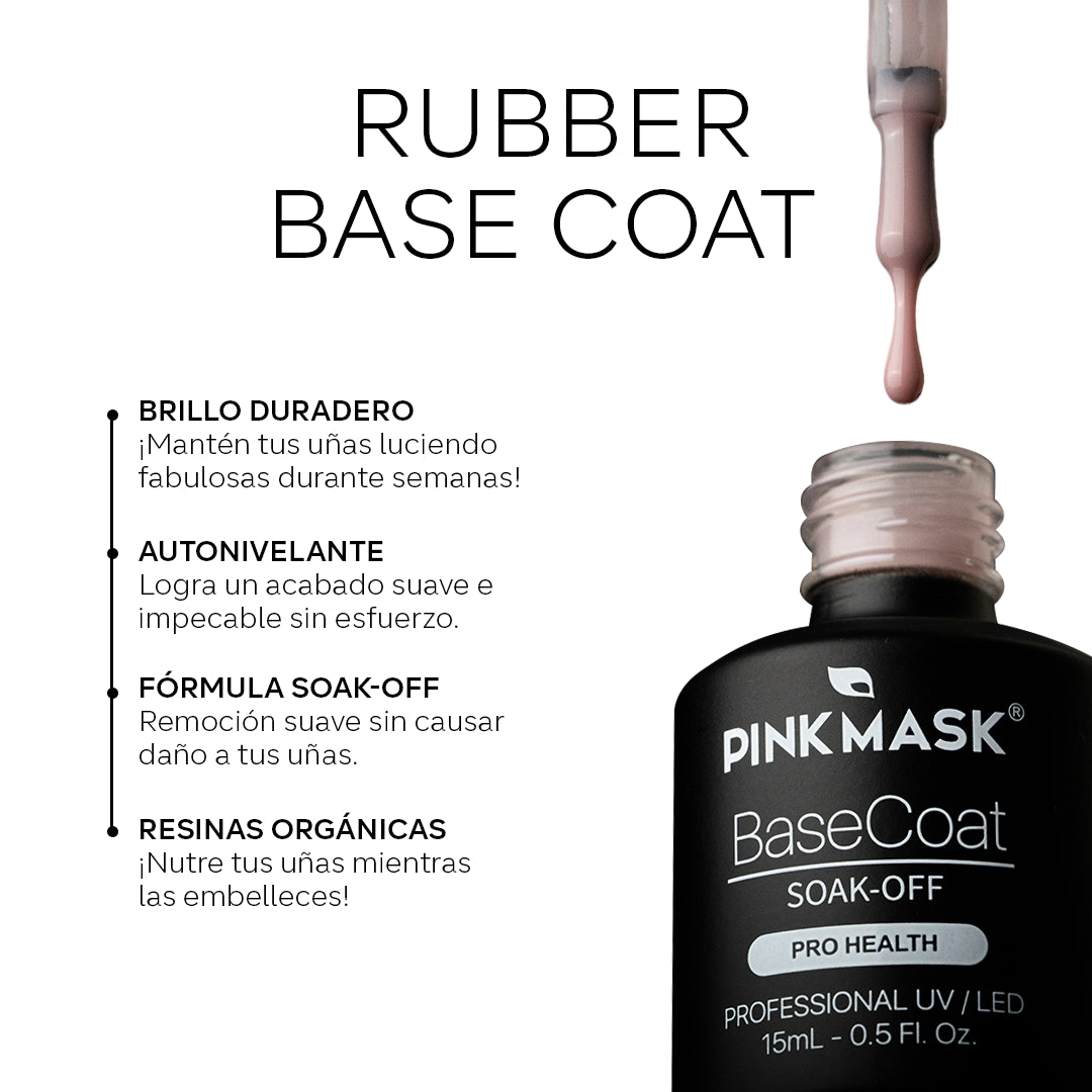 Gel Color - Rubber Base Coat - Sparkly ginger