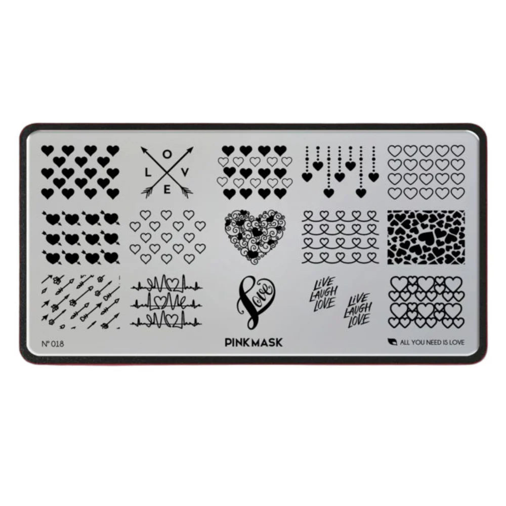 Placa de Stamping All You Need Is Love #18