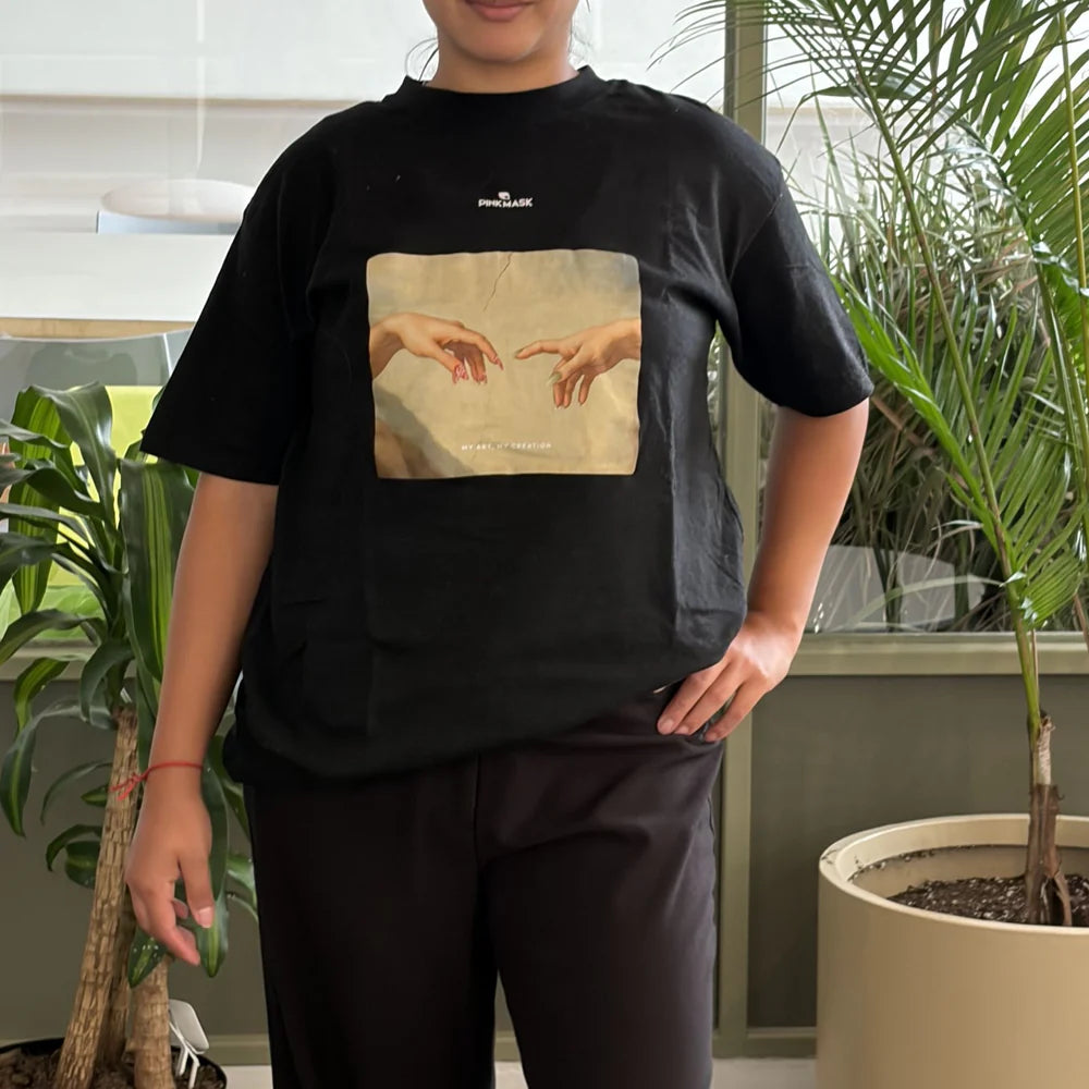 Remera Negra Creation - Talle M