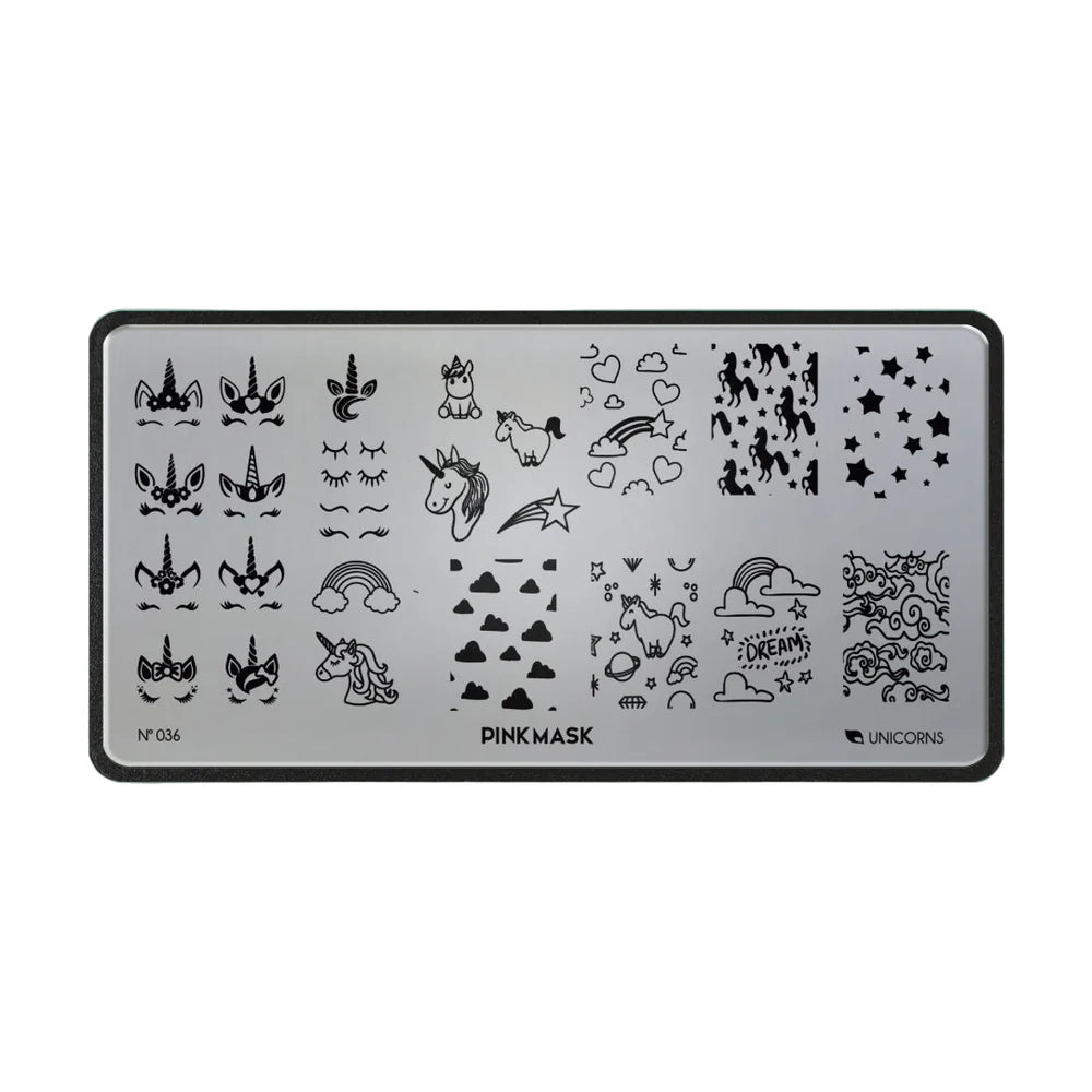 Placa de Stamping Unicorns #36